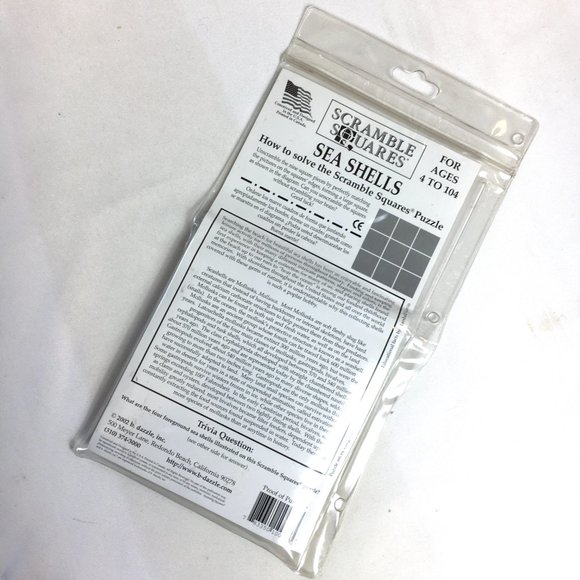 Scramble Squares Sea Shells 9 Pc Puzzle - Picture 5 of 7